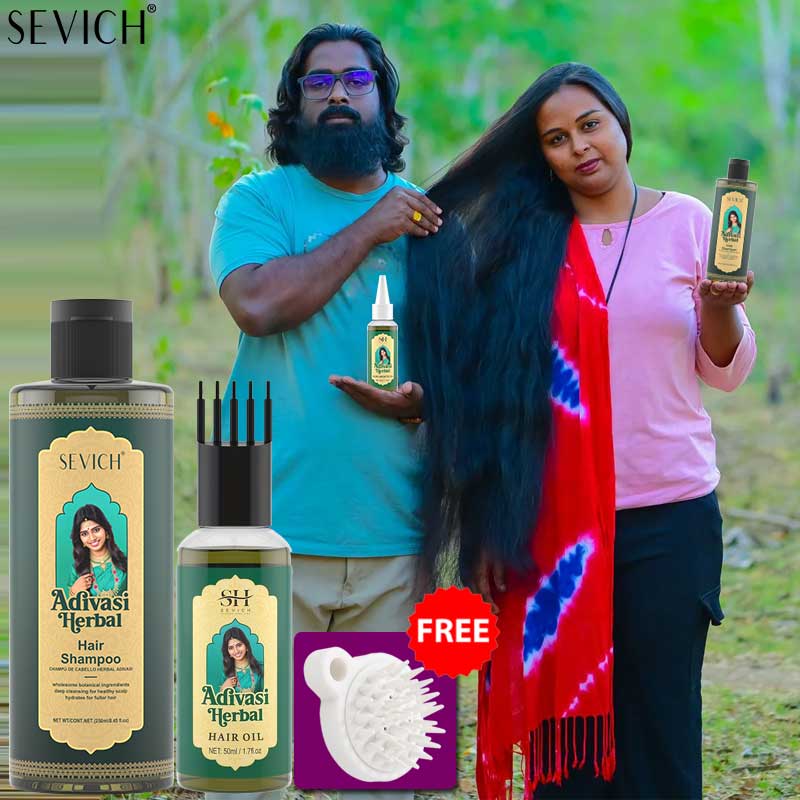 Ayurvedic & Herbal Wellness Kits - زيت أيورفيدا لنمو الشعر من الهند،