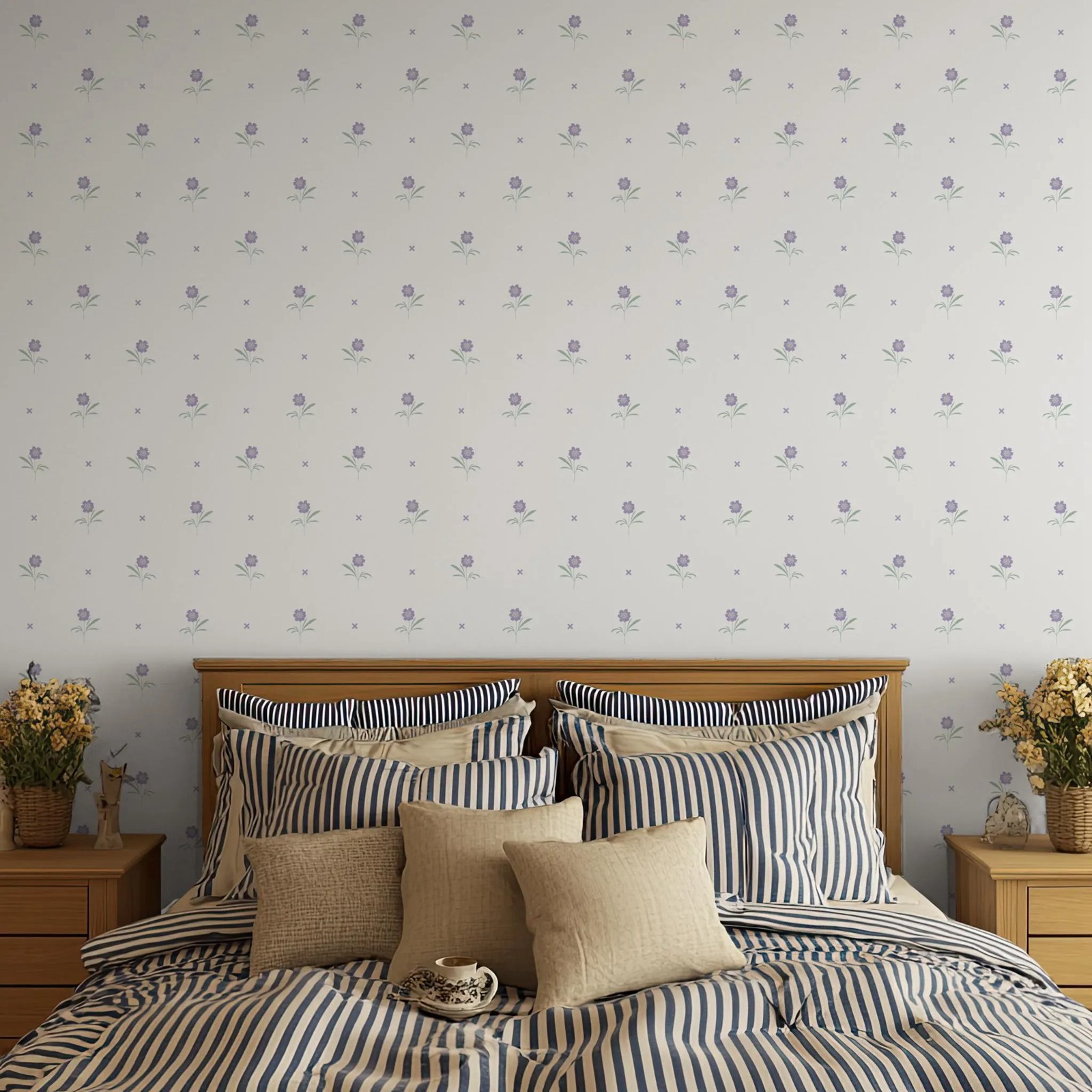 Herbal Wallpaper - ورق جدران زهري خفيف الوزن بتصميم