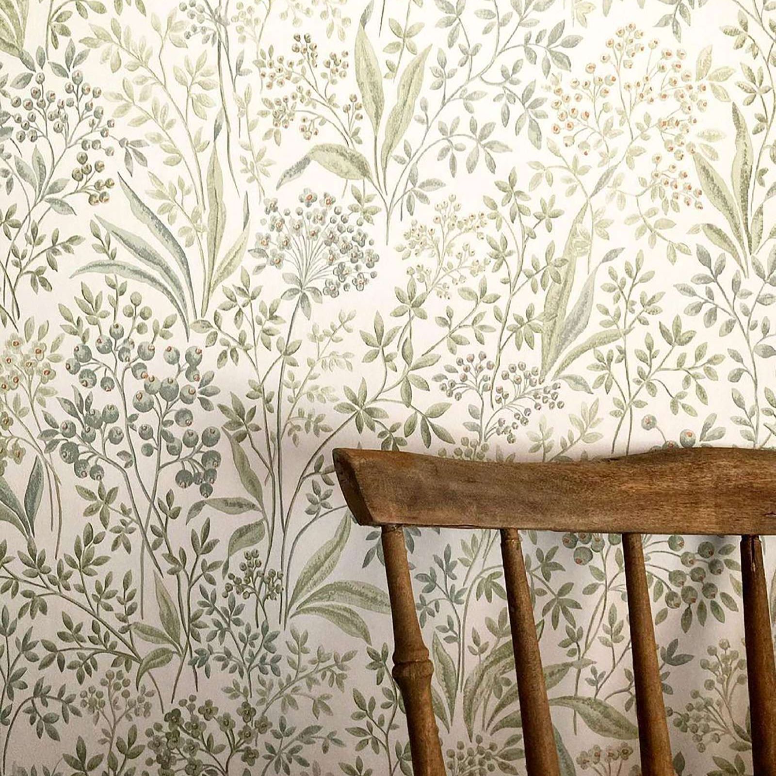 ألوان مائية رسمت خلفية Nocturn - مراجعة Herbal Wallpaper وسعره