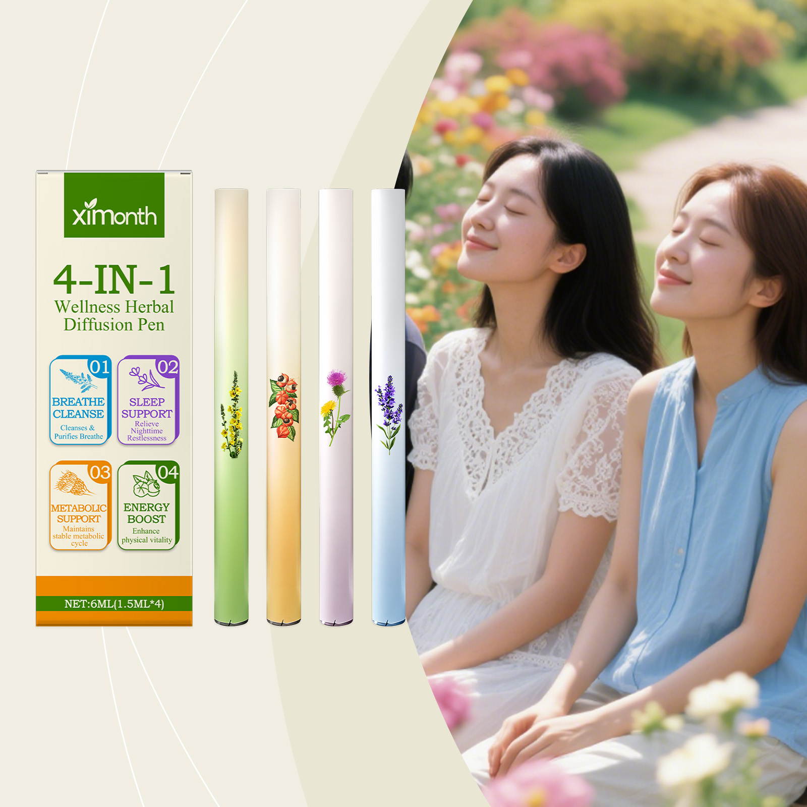 عصا كومبو للطاقة العشبية 4 في  - مراجعة Natural Herbal Wellness وسعره