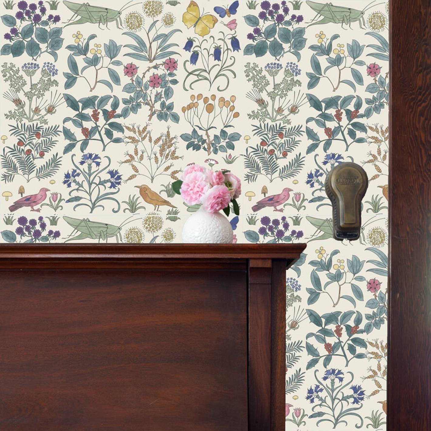 خلفية حديقة الصيدلي مع حديقة ا - مراجعة Herbal Wallpaper وسعره