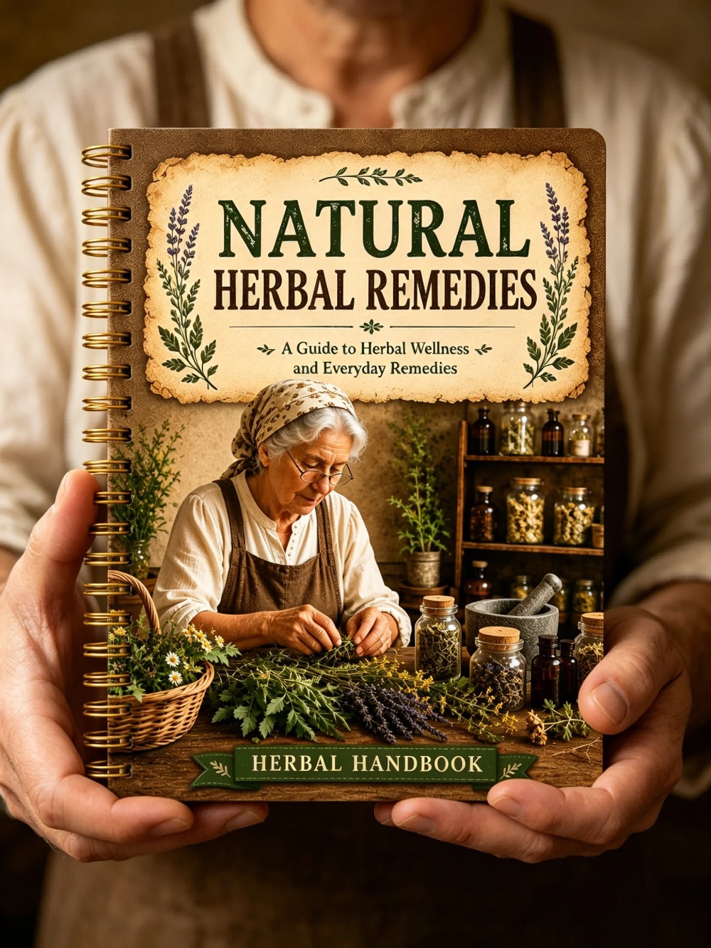 دفتر ملاحظات بتصميم عتيق A5 لل - مراجعة Natural Herbal Wellness وسعره