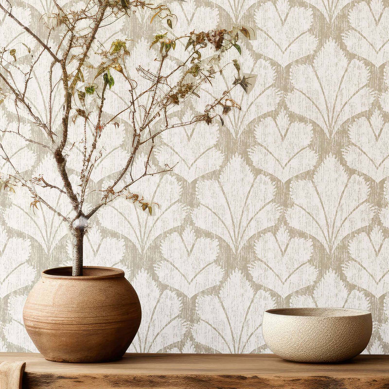 ورق جدران هندسي قابل للتقشير و - مراجعة Herbal Wallpaper وسعره