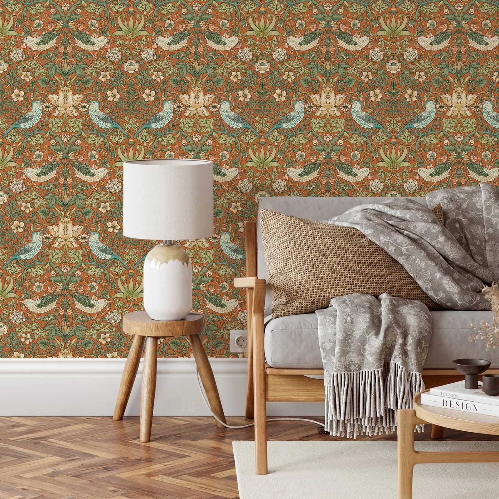 ورق جدران على شكل زهرة اللص ال - مراجعة Herbal Wallpaper وسعره