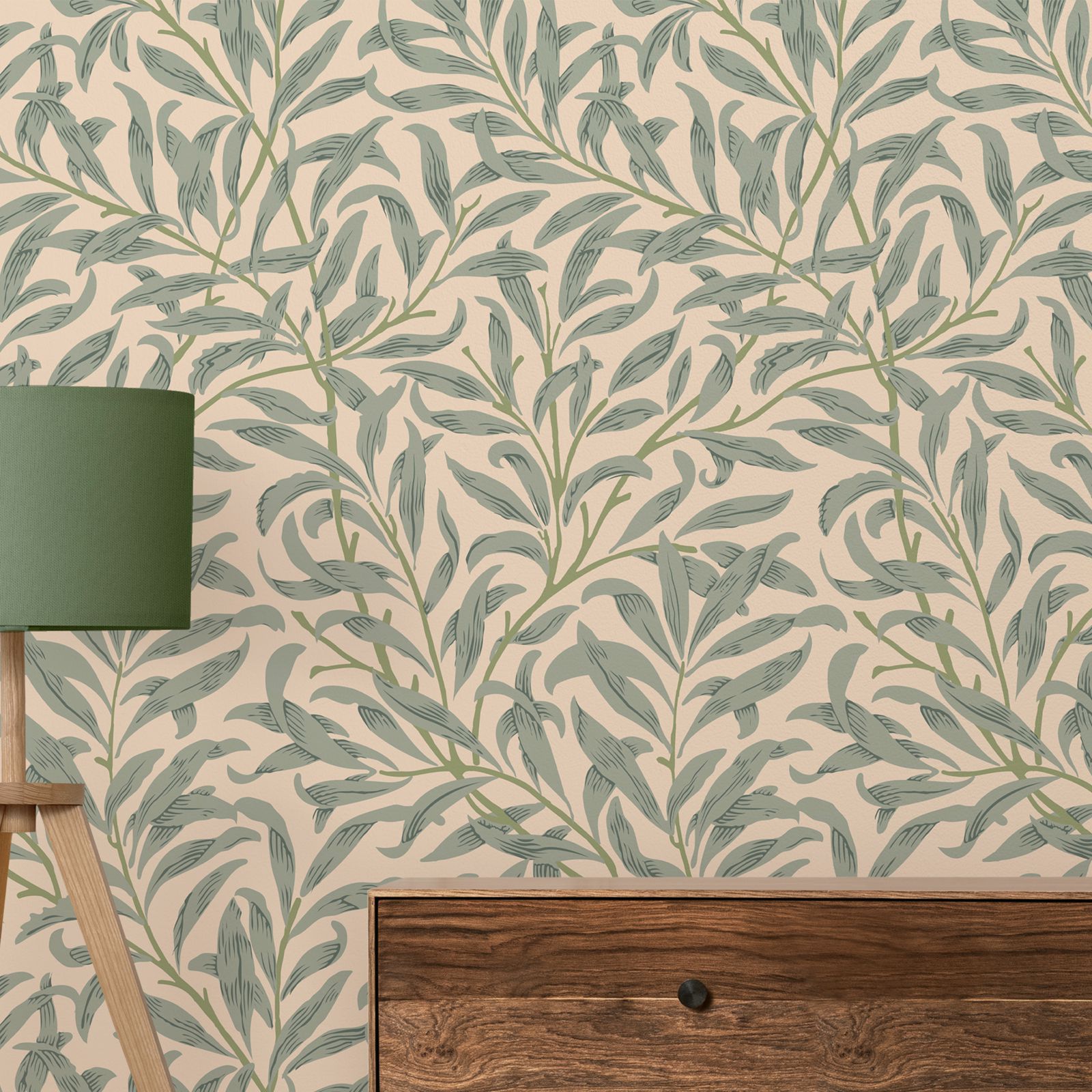 ورق جدران على شكل أوراق خضراء، - مراجعة Herbal Wallpaper وسعره
